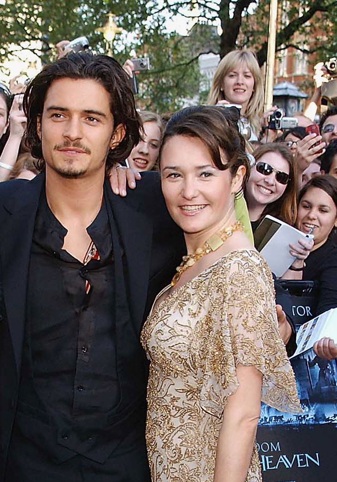 Orlando and Samantha Bloom arrive at the European premiere of "Kingdom of Heaven" on May 2, 2005 | Source: Getty Images