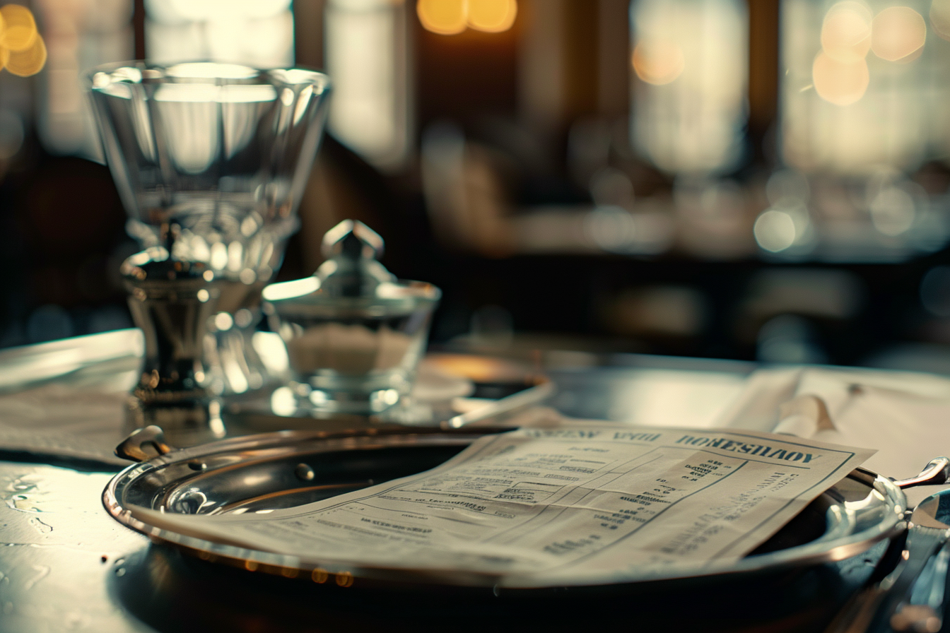 A restaurant bill | Source: No source