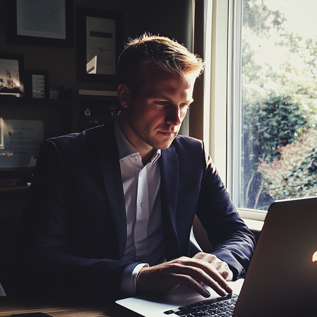 A man sitting at his desk | Source: No source