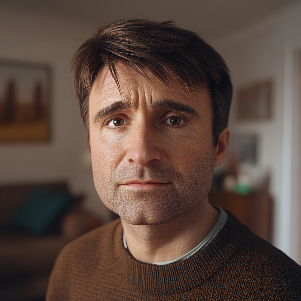 A man looking straight ahead | Source: No source