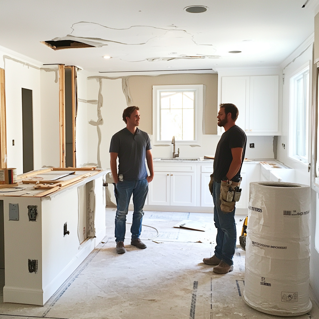 A kitchen being renovated | Source: no source