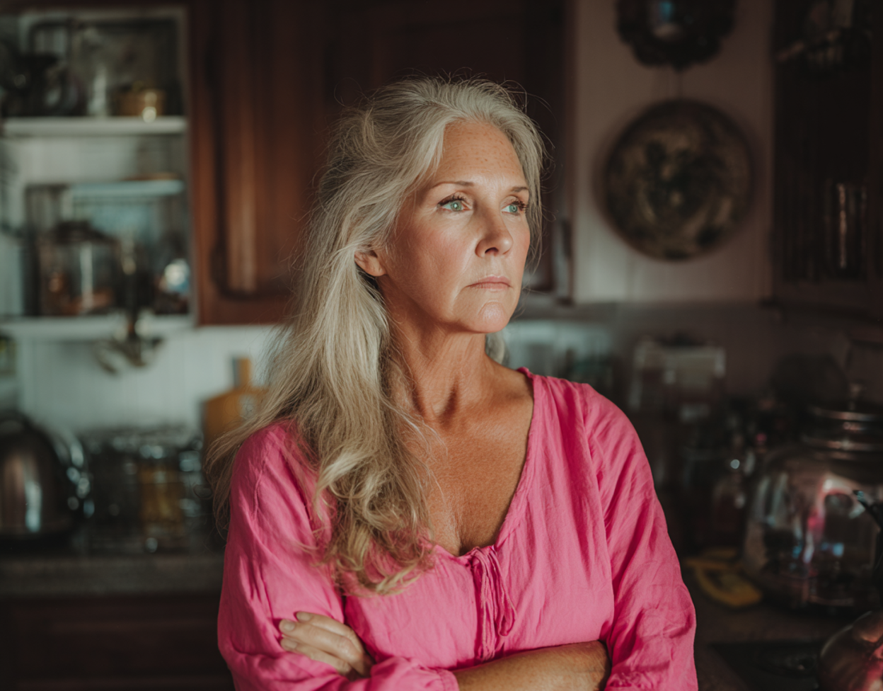 An older woman standing with her arms crossed | Source: No source