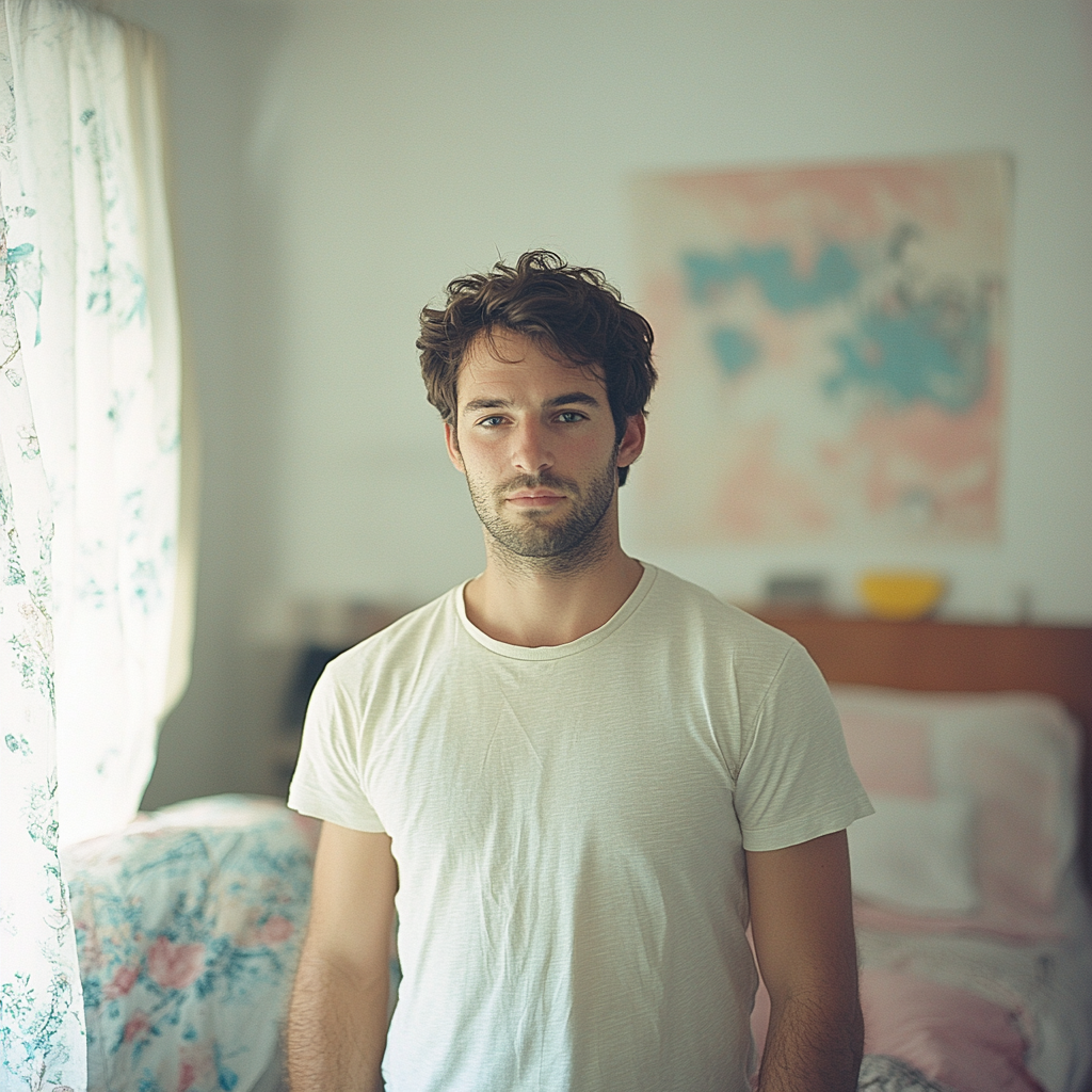 A man standing in his bedroom | Source: No source