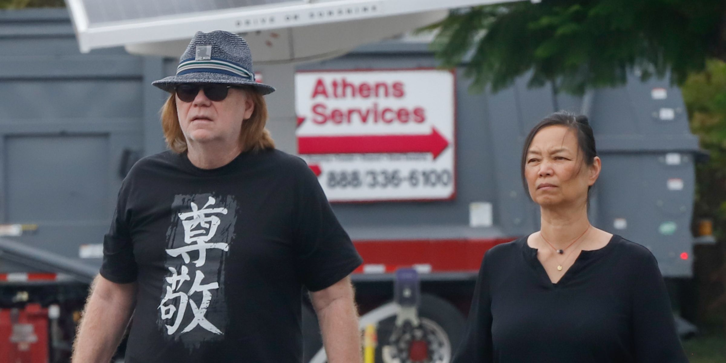 The actor is seen running errands with a woman | Source: Getty Images