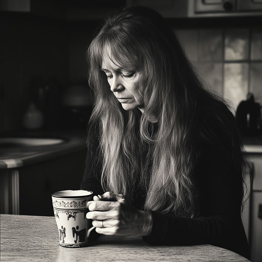 A woman sitting at a table | Source: no source