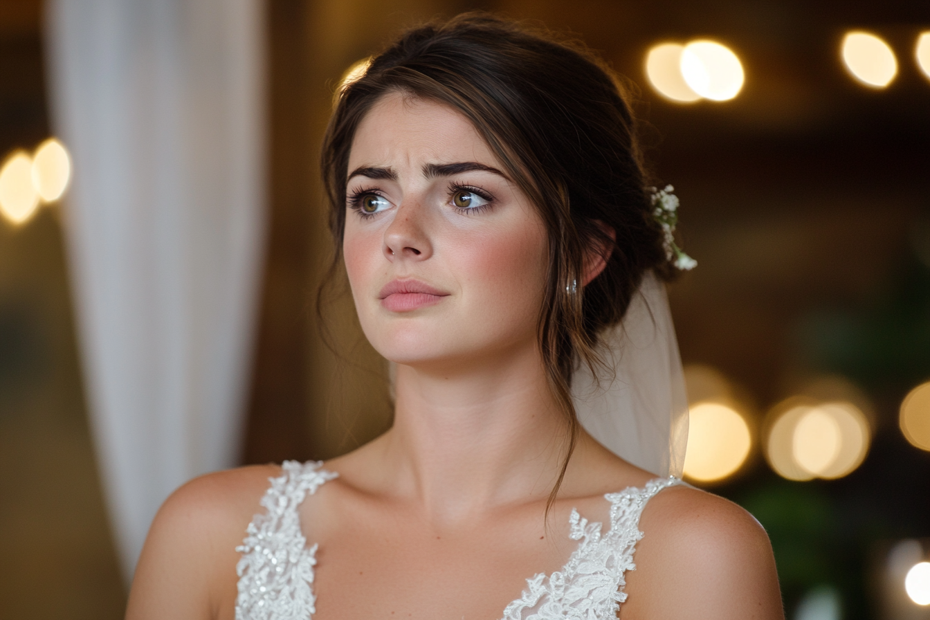 A frowning bride | Source: no source