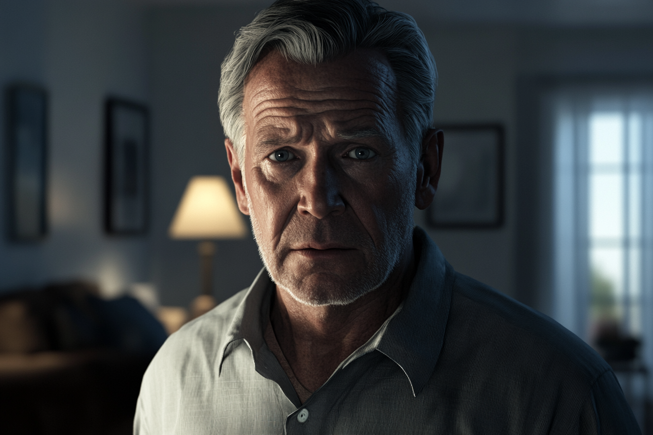 A man standing in a living room | Source: no source