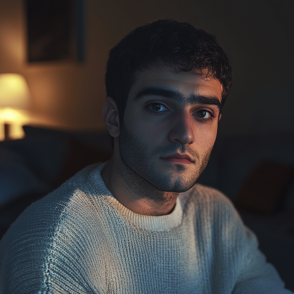 A man looking straight ahead | Source: no source