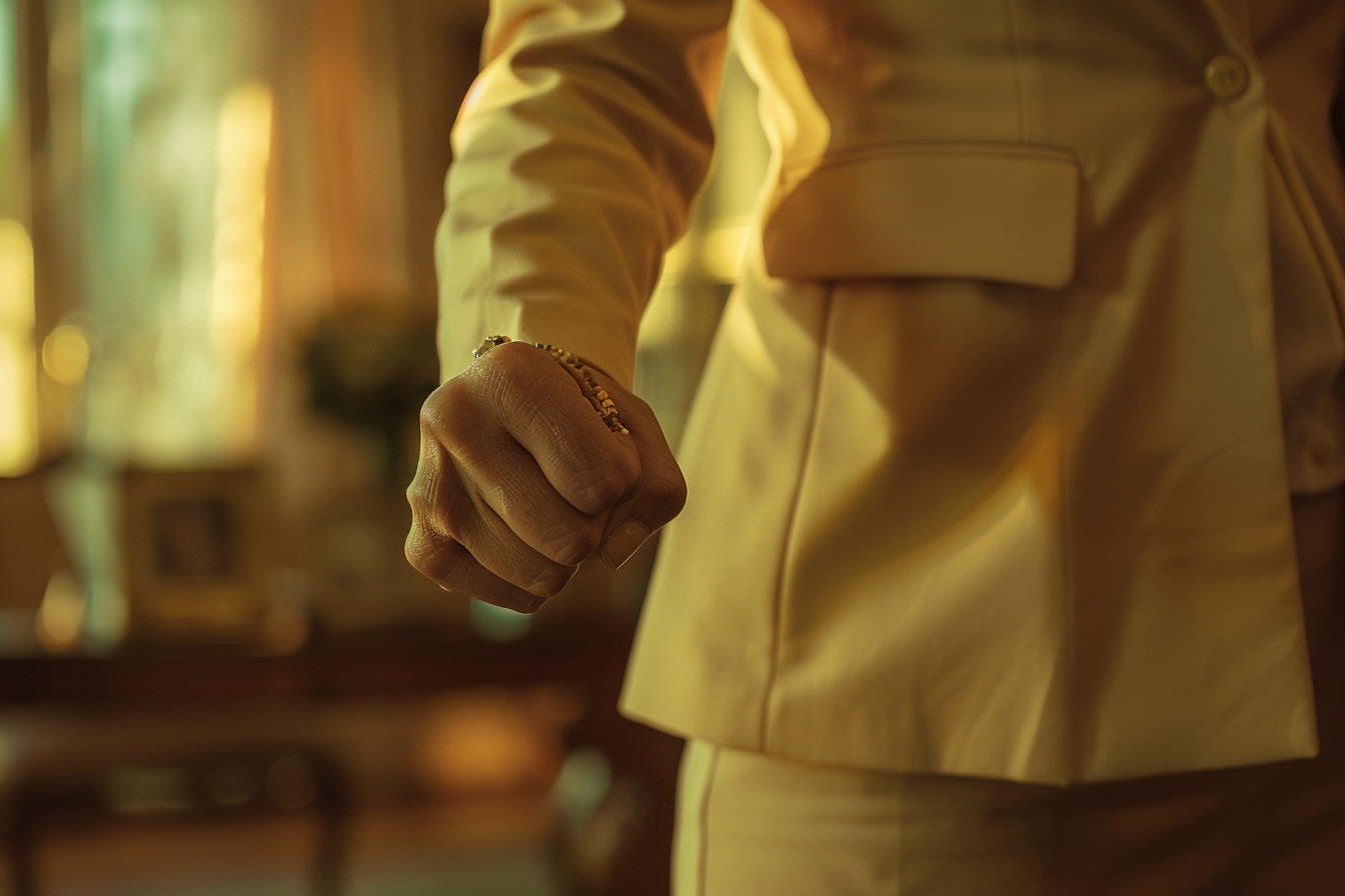 A woman's clenched fist | Source: No source