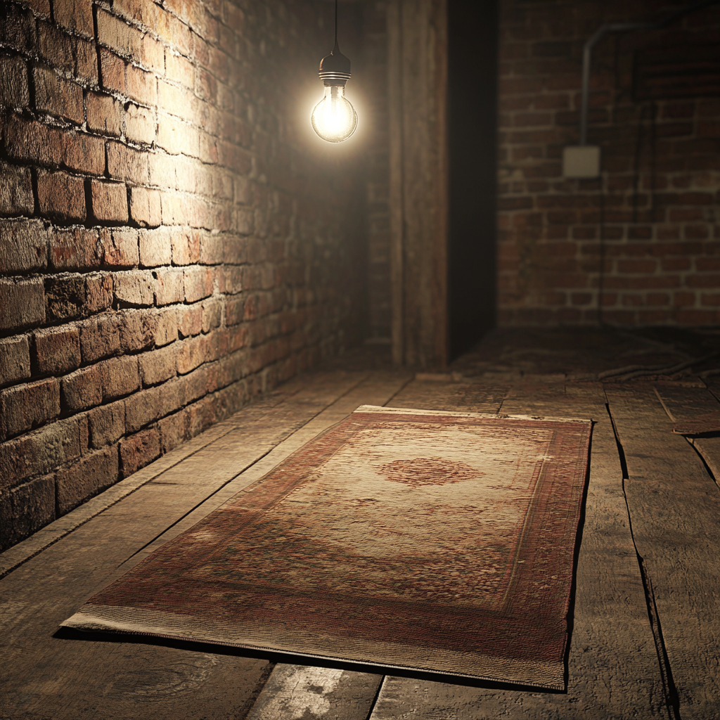 A rug on a wooden floor | Source: No source