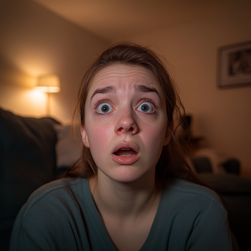 A startled woman | Source: no source
