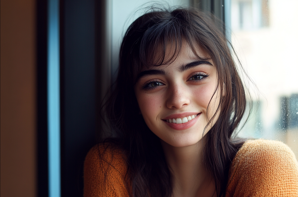 A young woman smiling | Source: No source