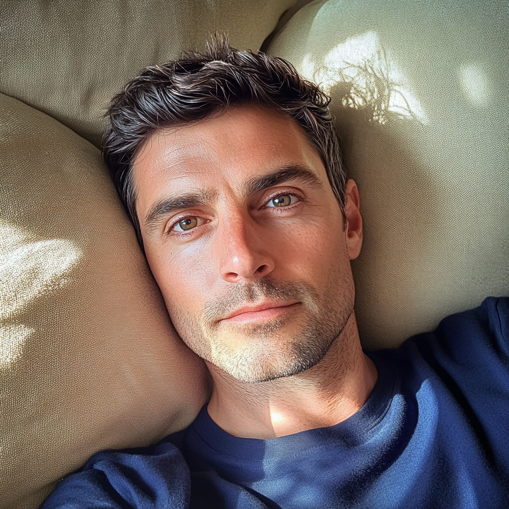 A man resting on a couch | Source: no source