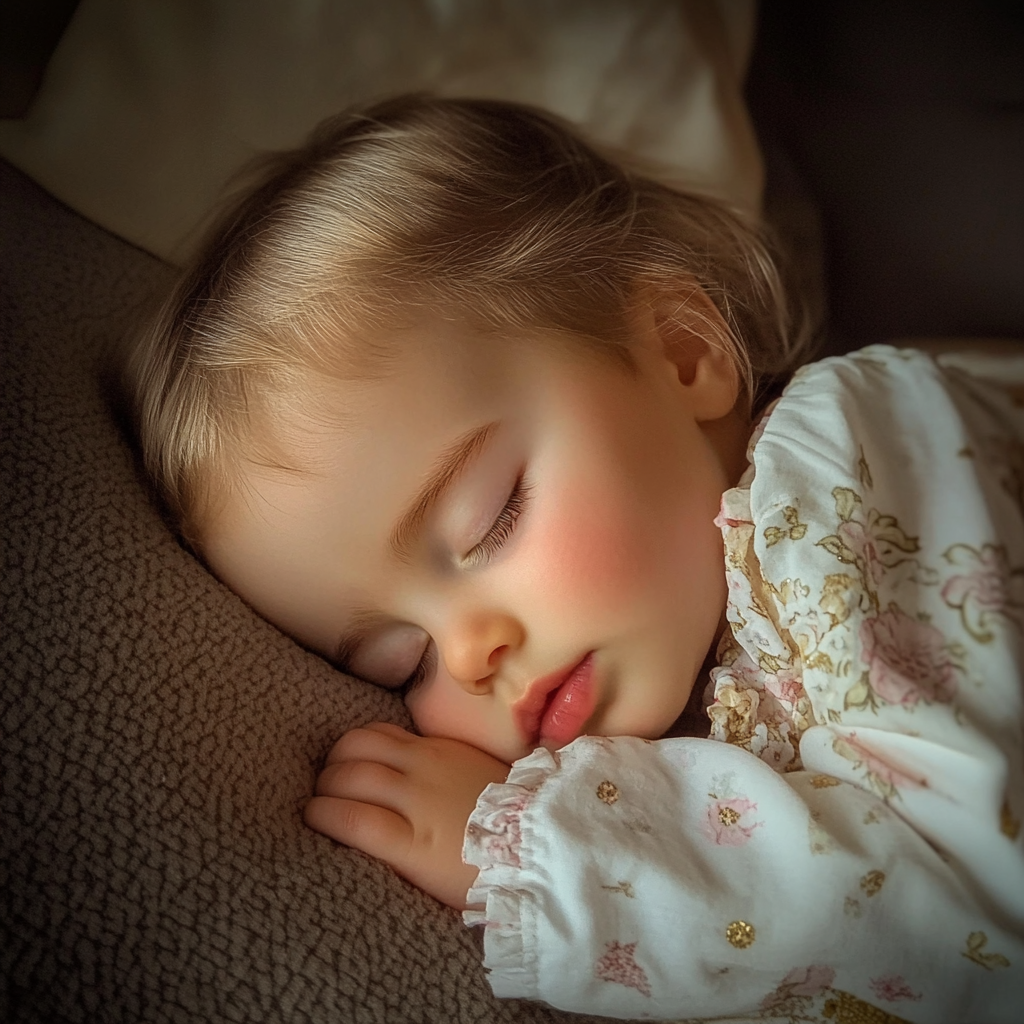 A sleeping baby girl | Source: no source