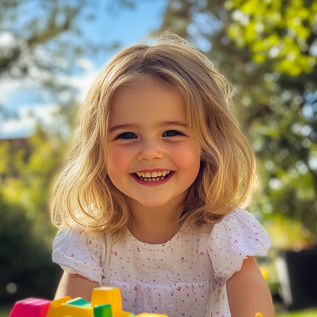 A smiling little girl | Source: No source