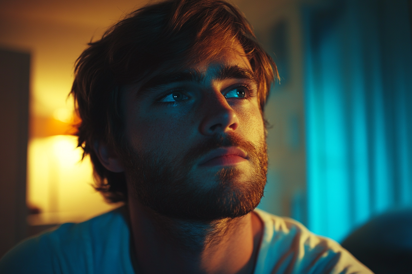 A close-up shot of a man's face | Source: no source