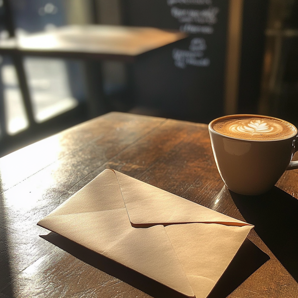 An envelope on a table | Source: no source