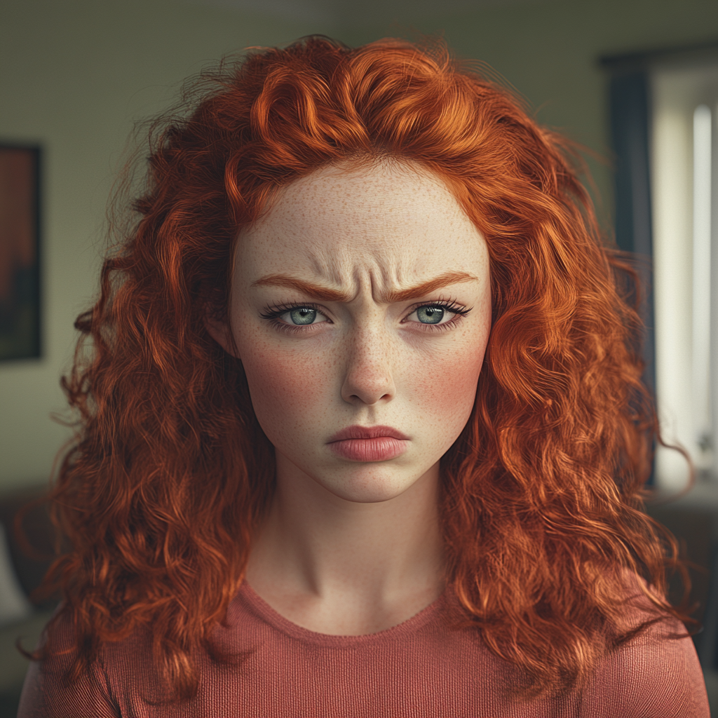 A frustrated woman frowning | Source: no source