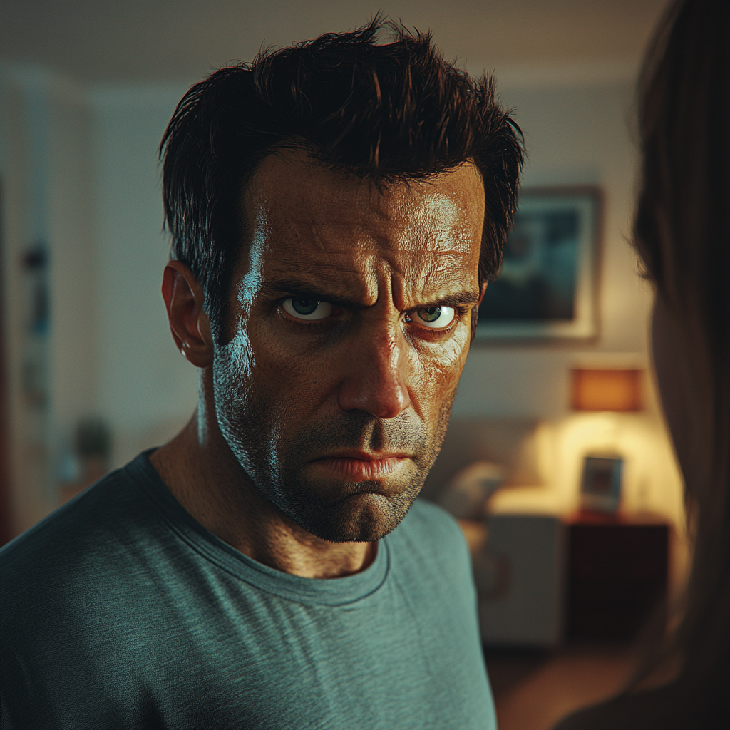 A man talking to his wife | Source: No source
