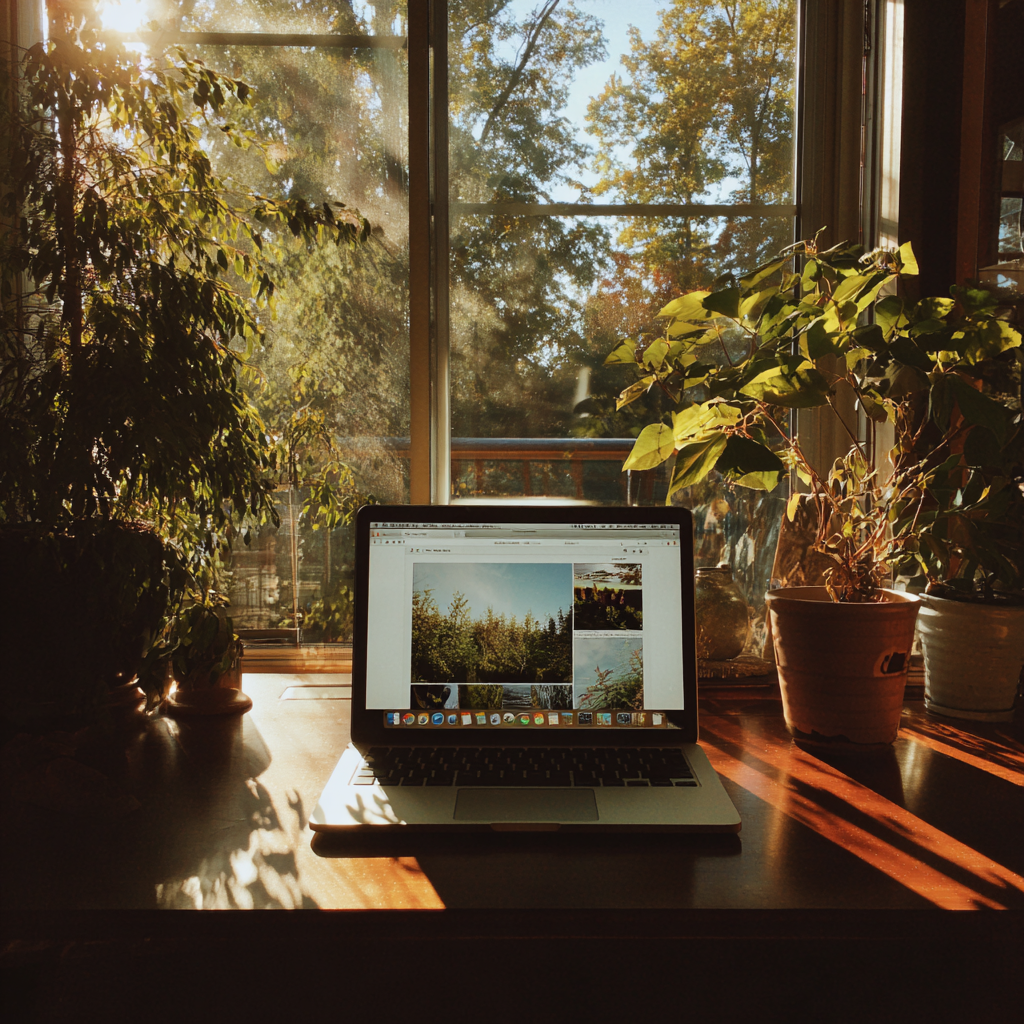 An open laptop on a table | Source: No source