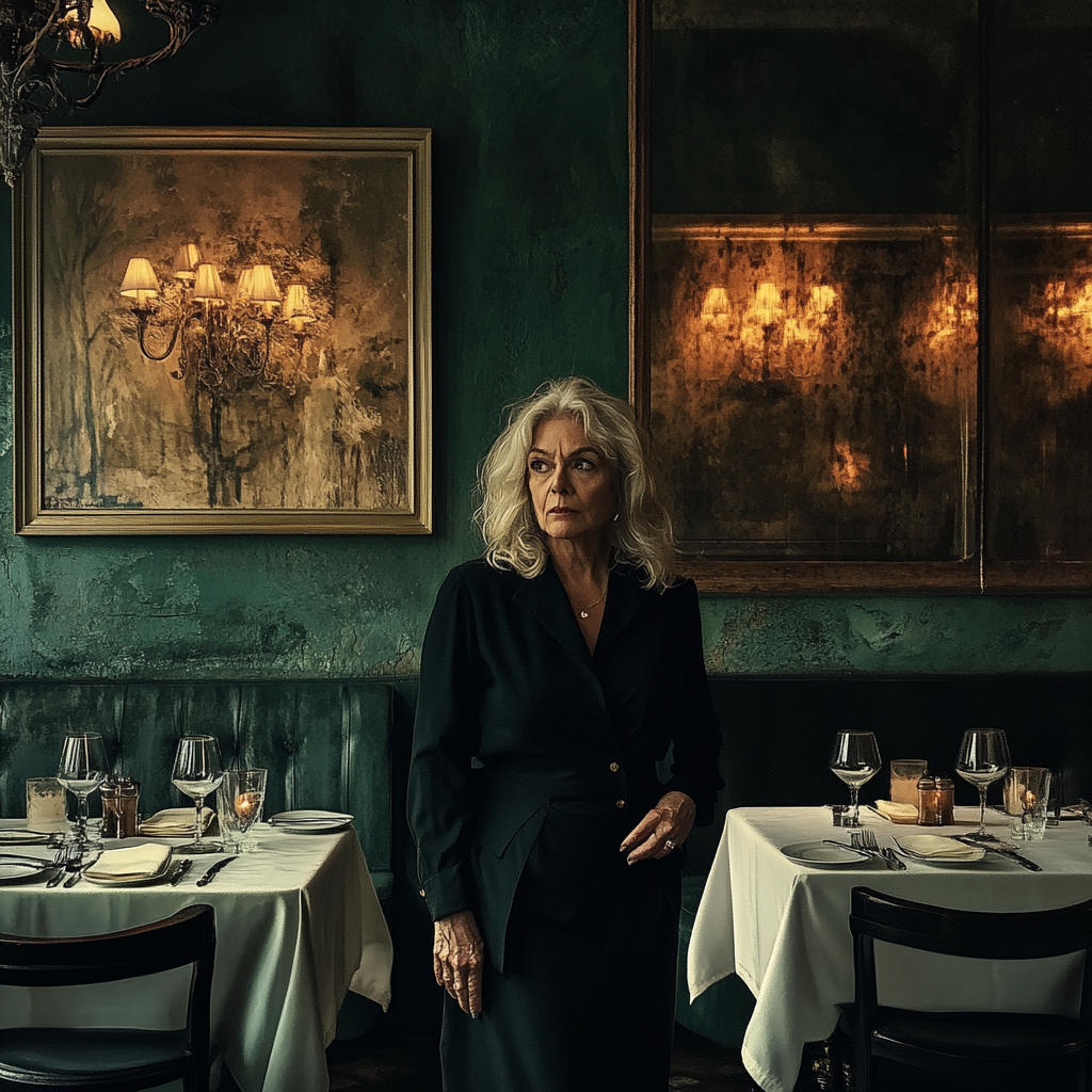 A woman standing in a restaurant | Source: No source