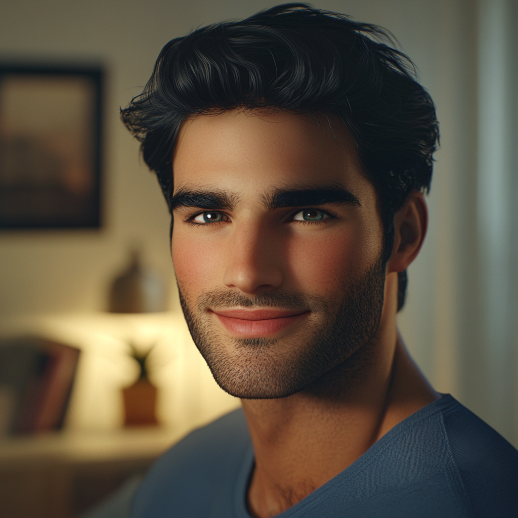 A man smiling casually | Source: no source
