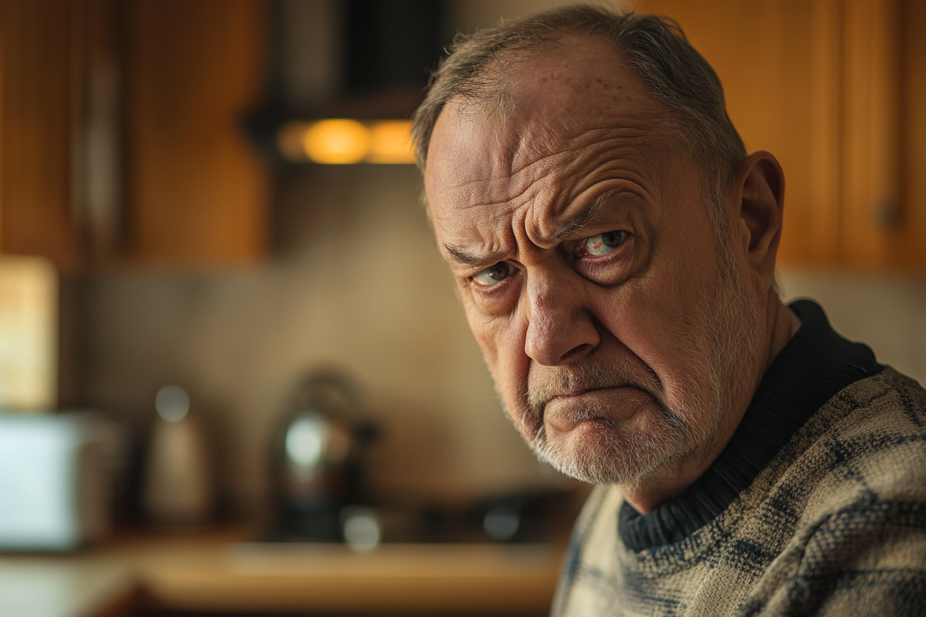 A man frowning angrily | Source: no source