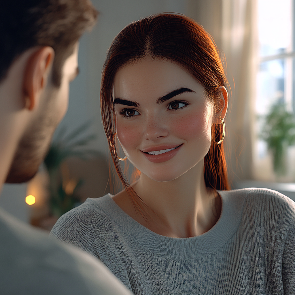 A woman looking at her husband | Source: No source