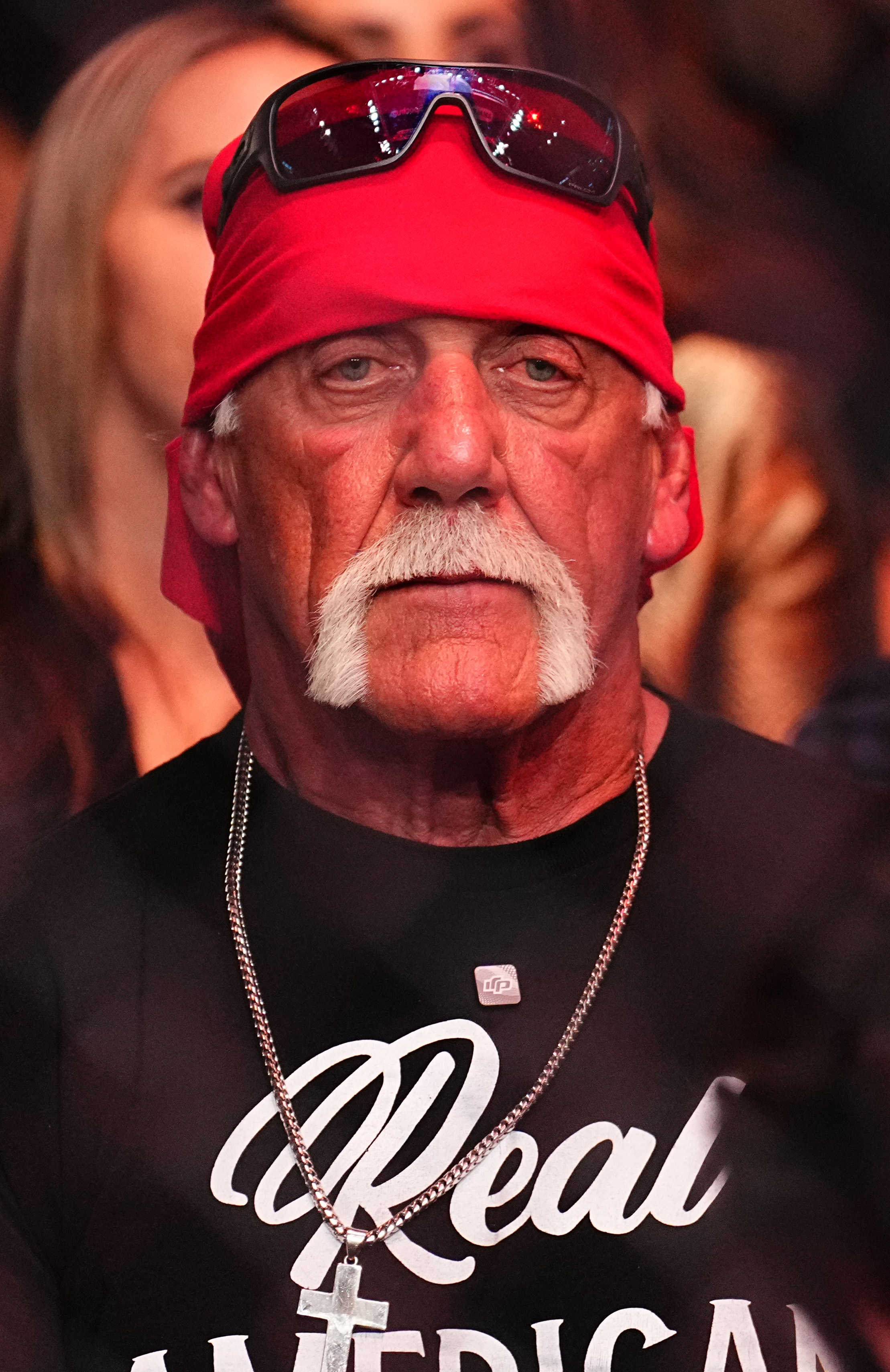 Hulk Hogan at the UFC Fight Night event at Amalie Arena on December 14, 2024. | Source: Getty Images