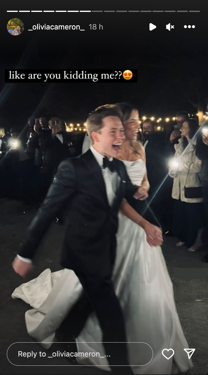 Lev and Elliott Bure during their wedding, dated January 2024 | Source: Instagram/_oliviacameron_