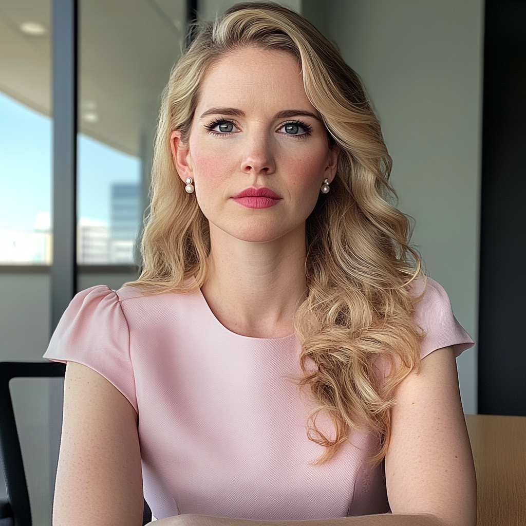 A woman sitting at a table | Source: no source