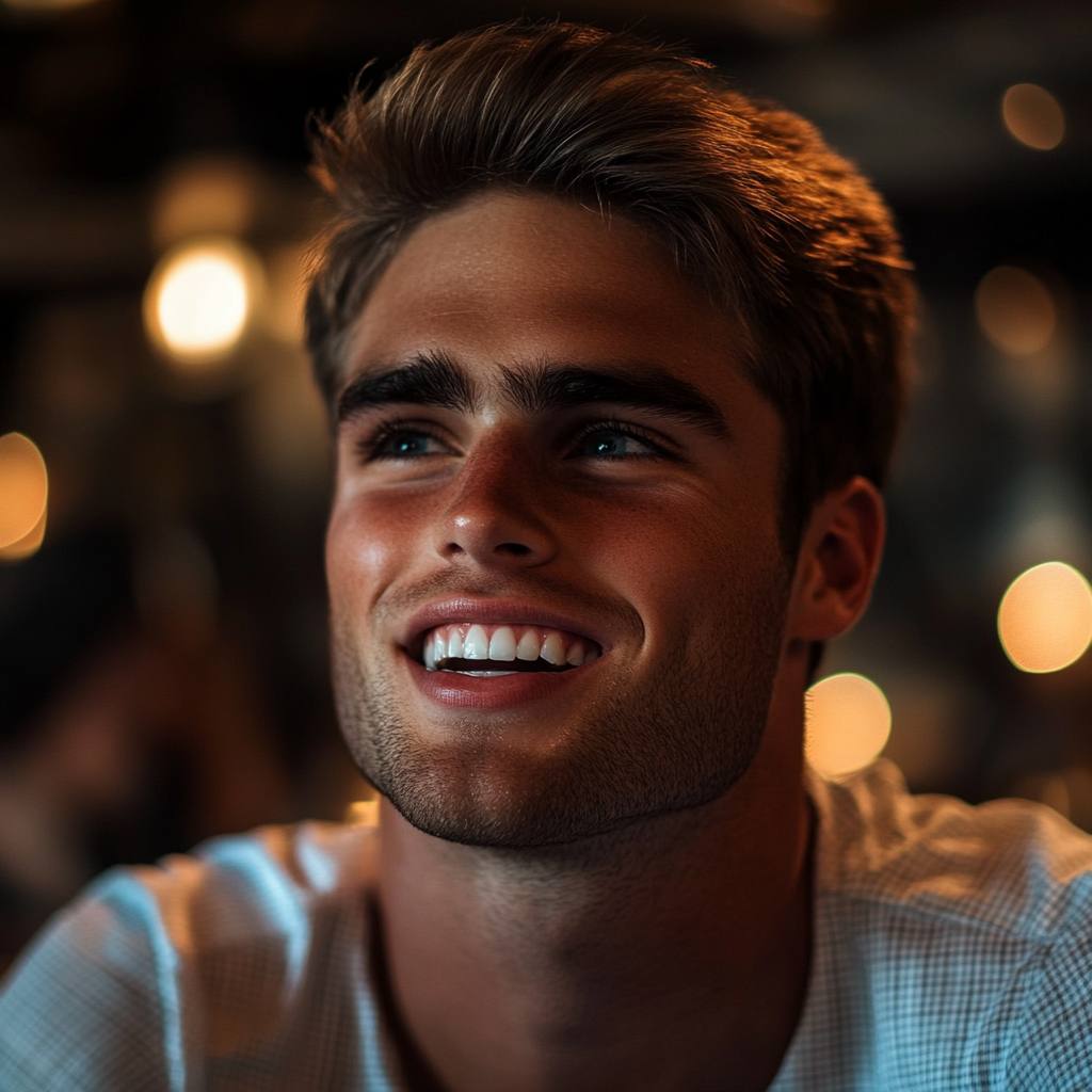 A charming man laughing | Source: no source