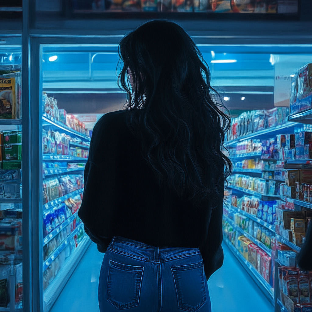 A woman in a grocery store | Source: no source