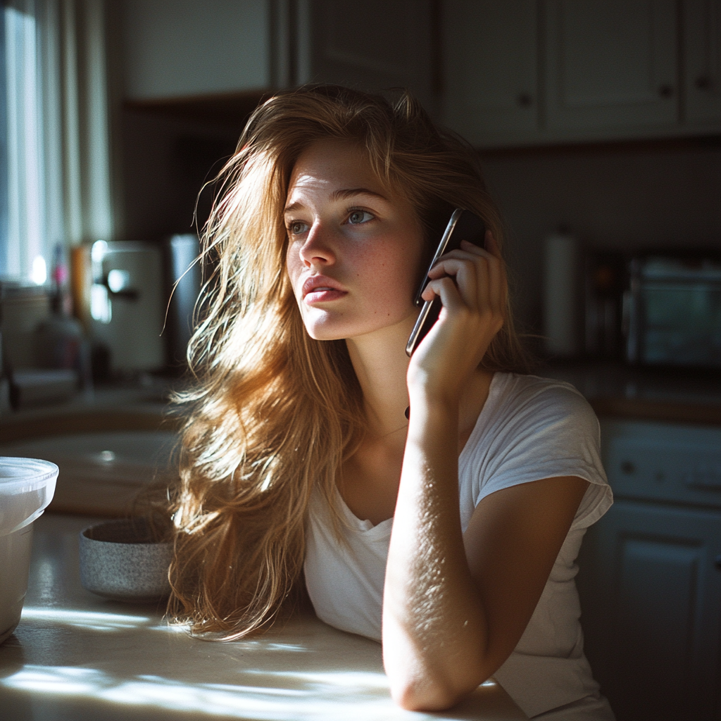 A woman talking on the phone | Source: No source