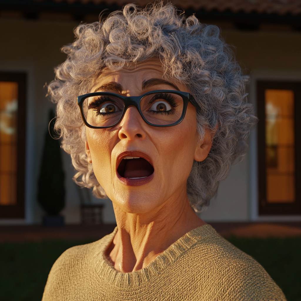 A shaken older woman | Source: No source