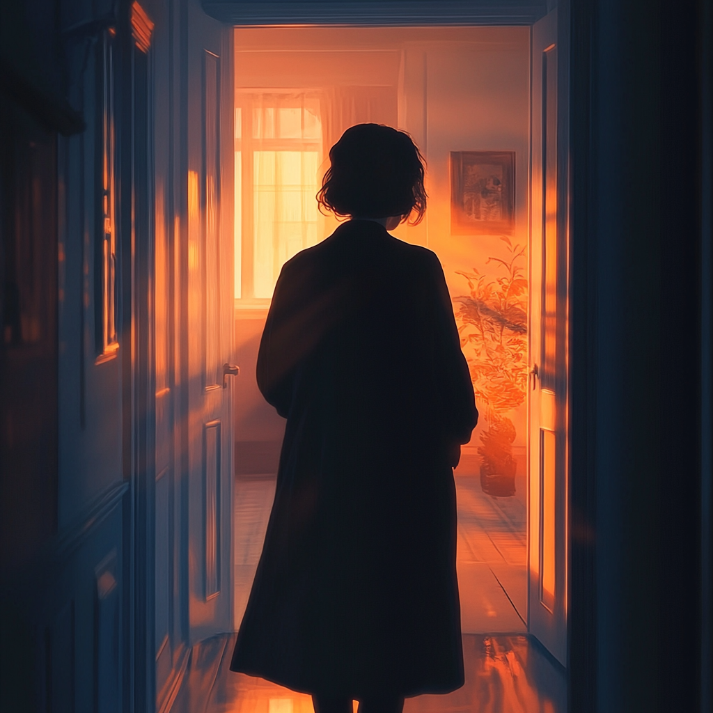 A woman standing in the hallway | Source: no source