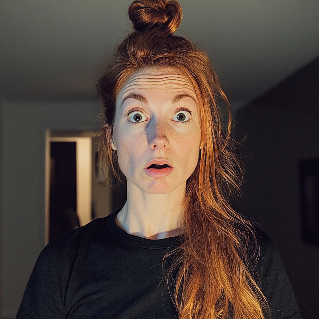 A close up of a shocked woman | Source:  no source