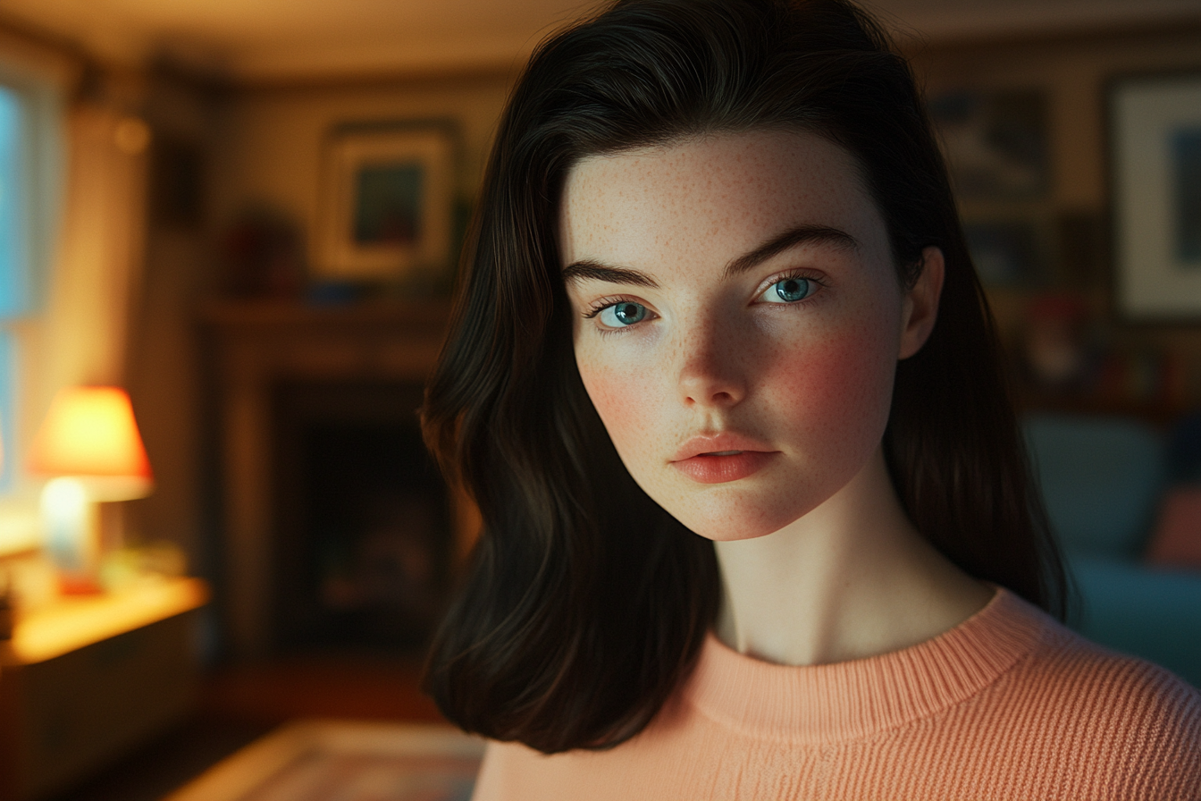 A woman looking straight ahead | Source: No source