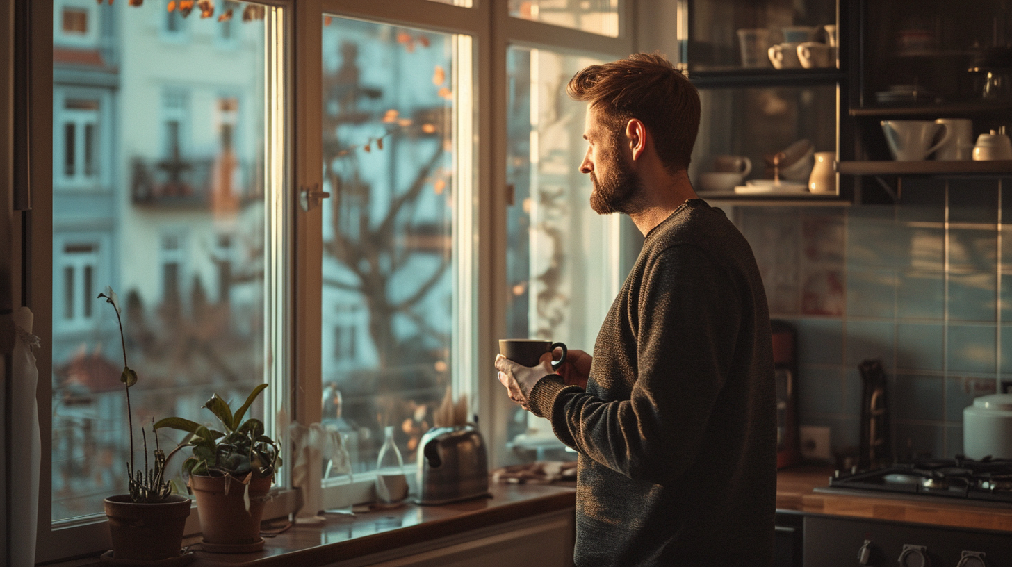 A man looking out a window | Source: no source