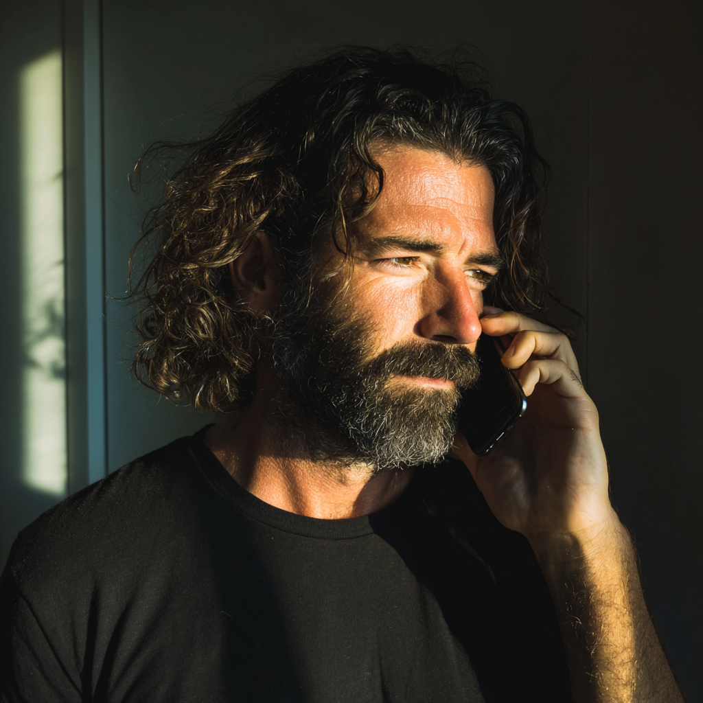 A man talking on a phone | Source: no source