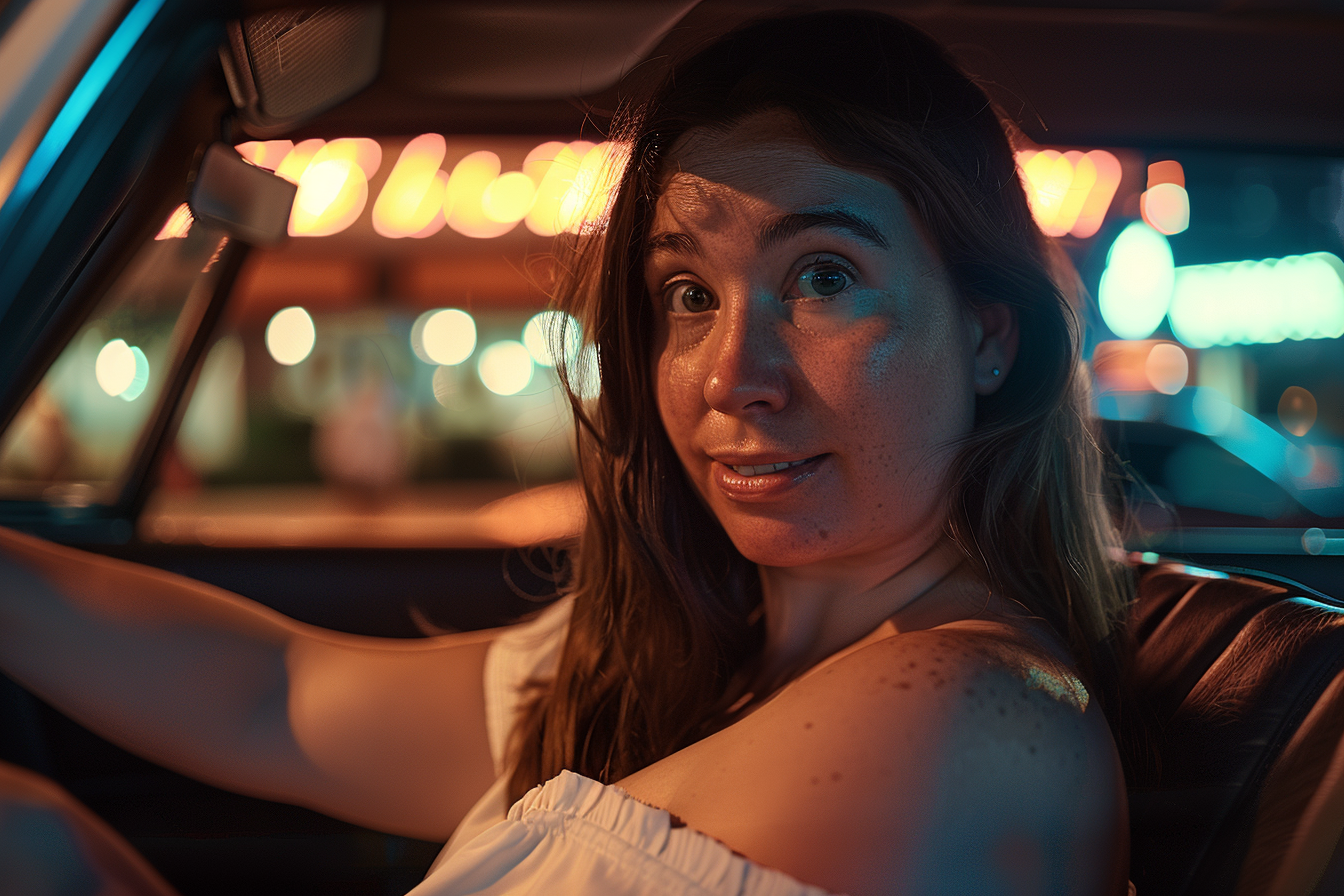 A concerned woman in her car | Source: No source
