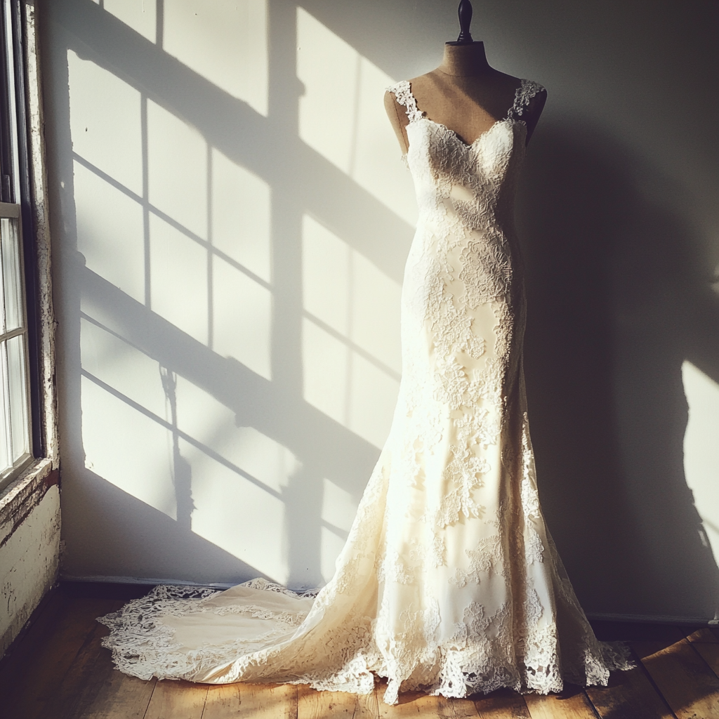 A lace dress on a mannequin | Source: No source
