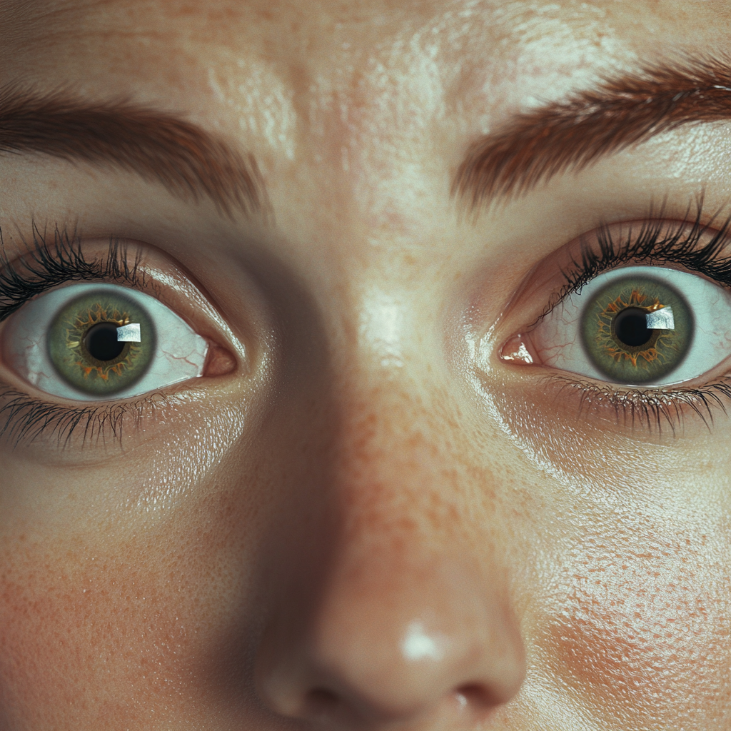 A close-up shot of a woman's face | Source: No source