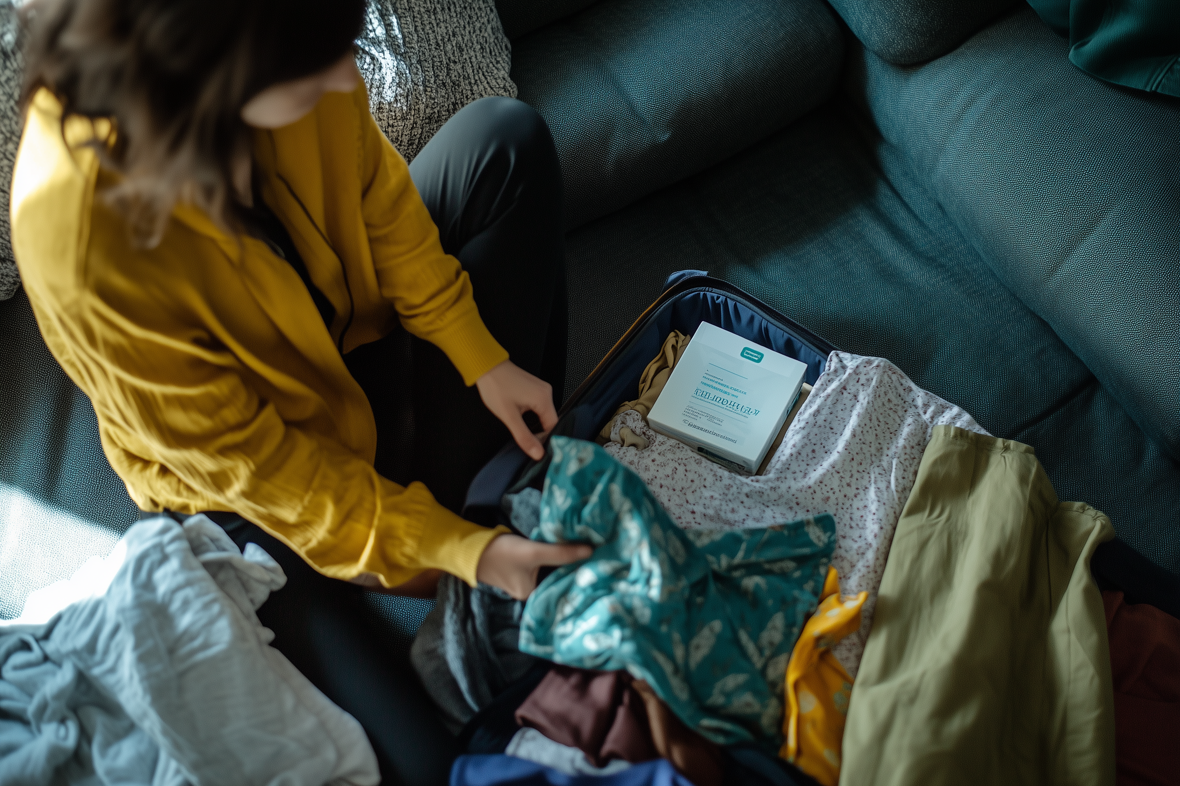 A woman packing a suitcase | Source: No source