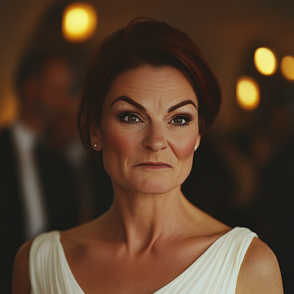 A woman at her stepdaughter's wedding | Source: no source