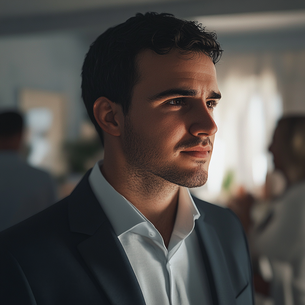 A man at his wedding | Source: no source