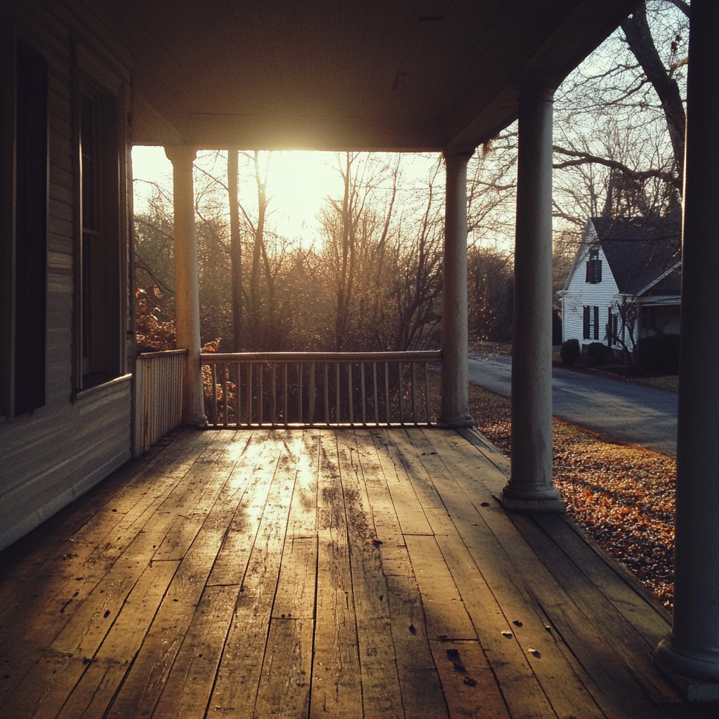 A stark porch | Source: no source