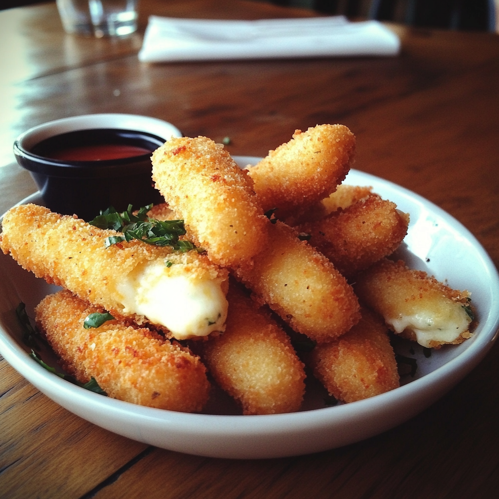 A bowl of mozzarella sticks | Source: No source