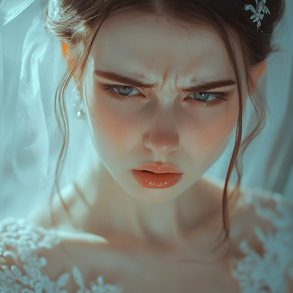 An upset bride thinking about her life | Source: No source