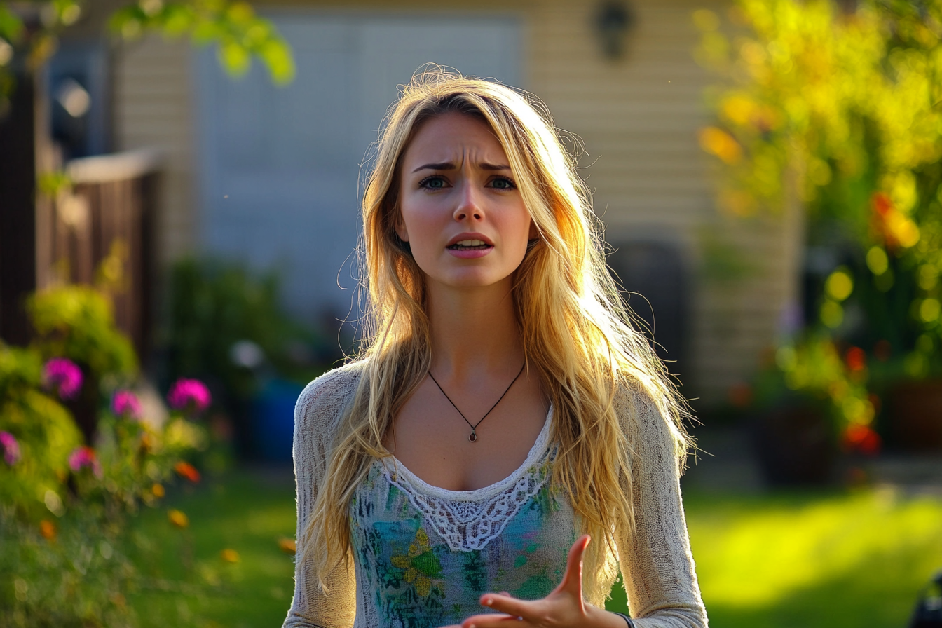 An emotional woman speaking to someone | Source:  no source